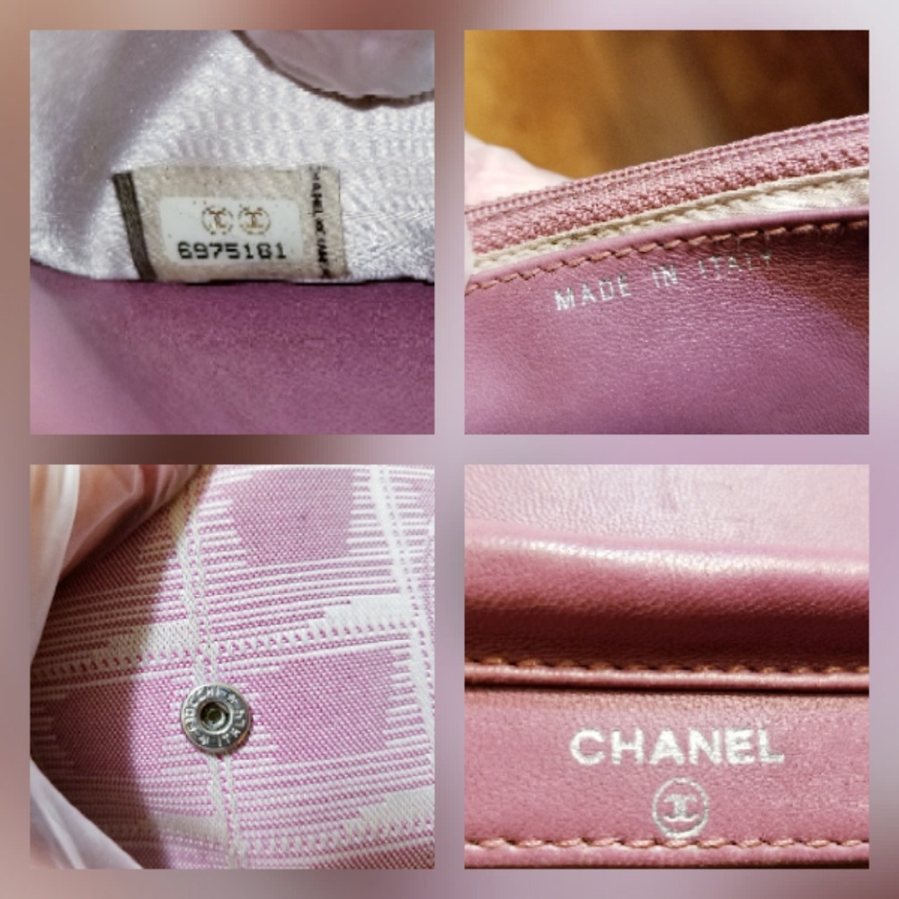 💗SOLD💗Auth Chanel Travel Line Chain Wallet - Picture 6 of 8